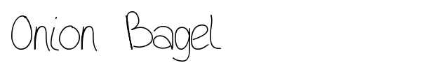 Onion Bagel font