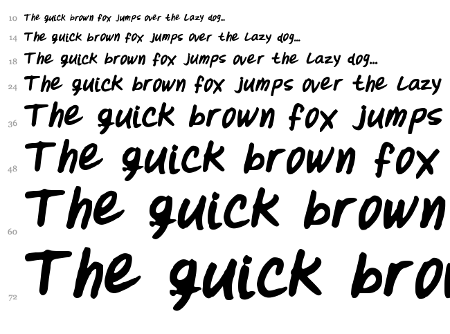 Oohlalalulucurvy font waterfall