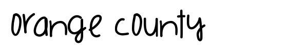 Orange County font