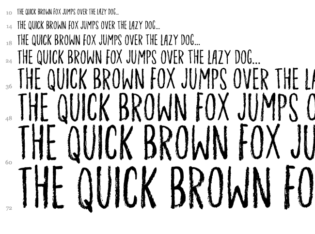 Ordinary Guy font waterfall