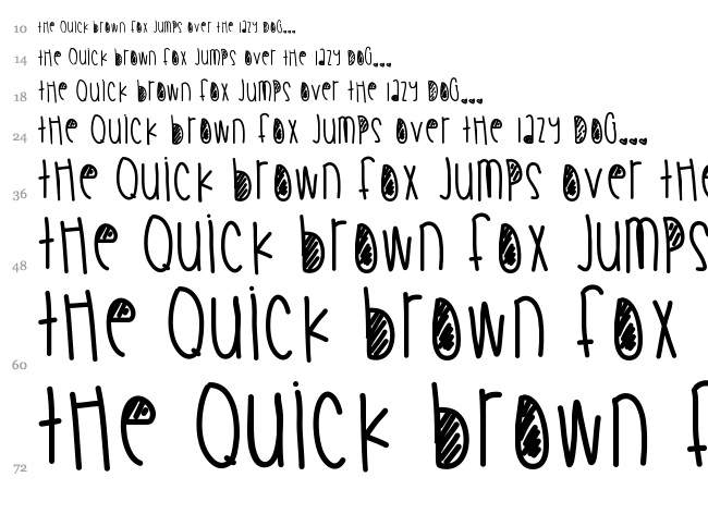 Original Don Dada font waterfall