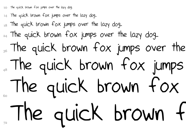 Outrheageous font waterfall