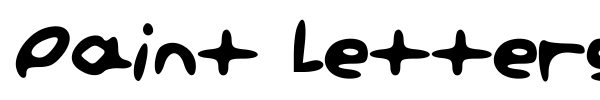 Paint Letters font preview