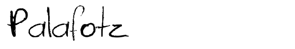 Palafotz font