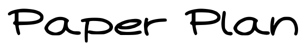 Paper Plane font