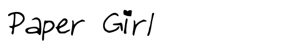Paper Girl font