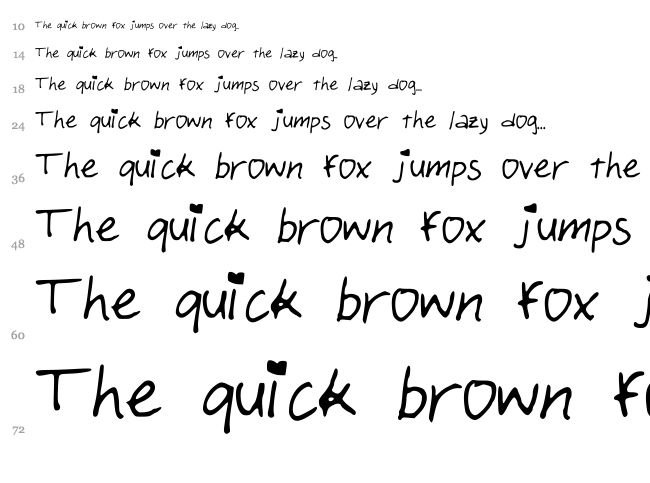 Paper Girl font waterfall