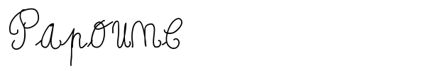 Papoune font