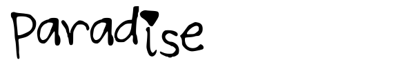 Paradise font