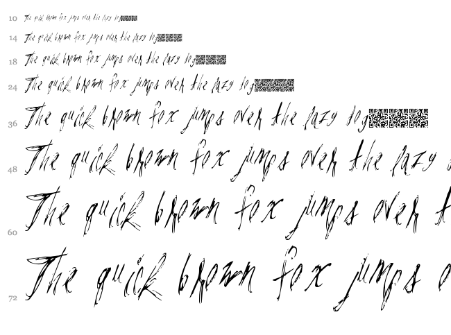 Paris Label font waterfall