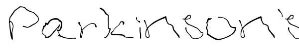 Parkinson's font preview