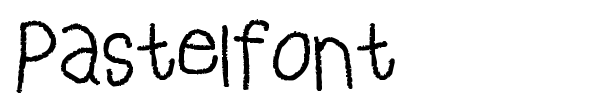 Pastelfont font