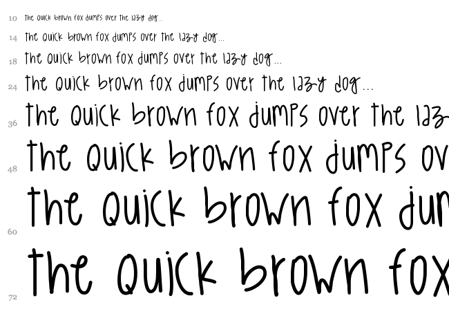 Pastel Swooshin font waterfall