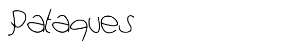 Pataques font preview