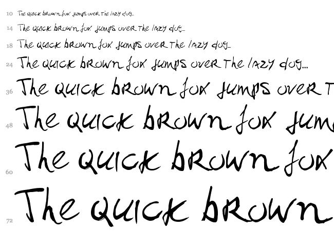 Paul PC font waterfall