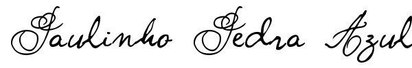 Paulinho Pedra Azul font preview
