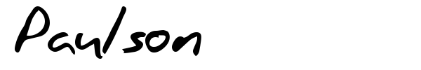 Paulson font