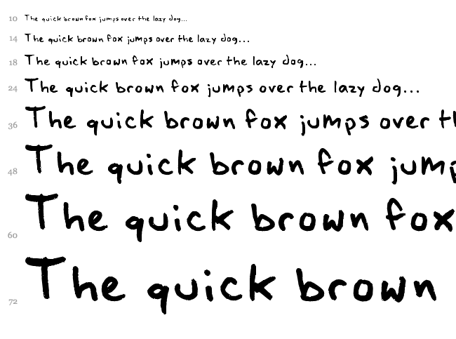 Pen of Truth font waterfall
