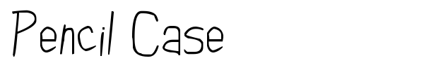 Pencil Case font