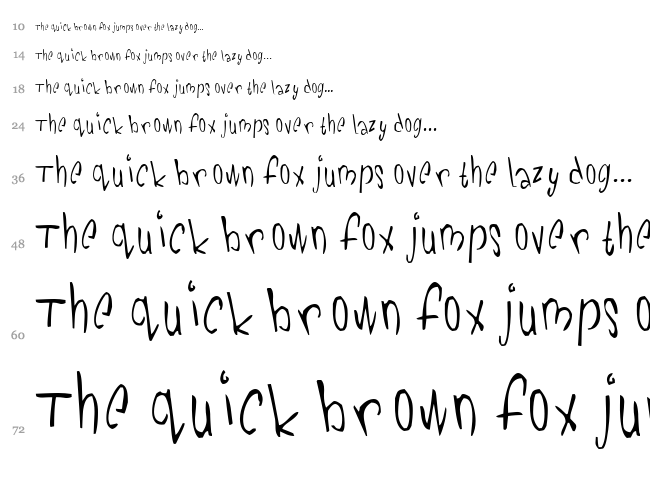 Pickabilly font waterfall