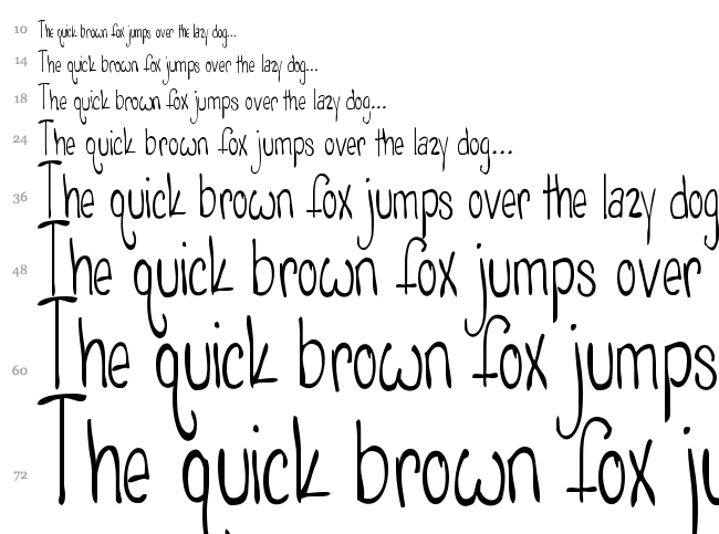 Poisoned Apples font waterfall