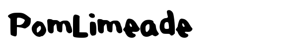 PomLimeade font preview