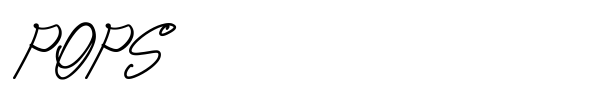 Pops font