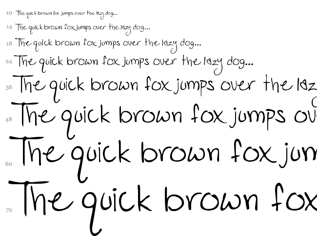 PopStar Autograph font waterfall