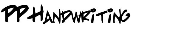 PP Handwriting font