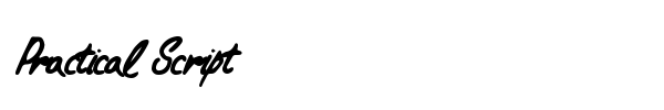 Practical Script font