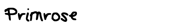 Primrose font