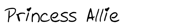 Princess Allie font
