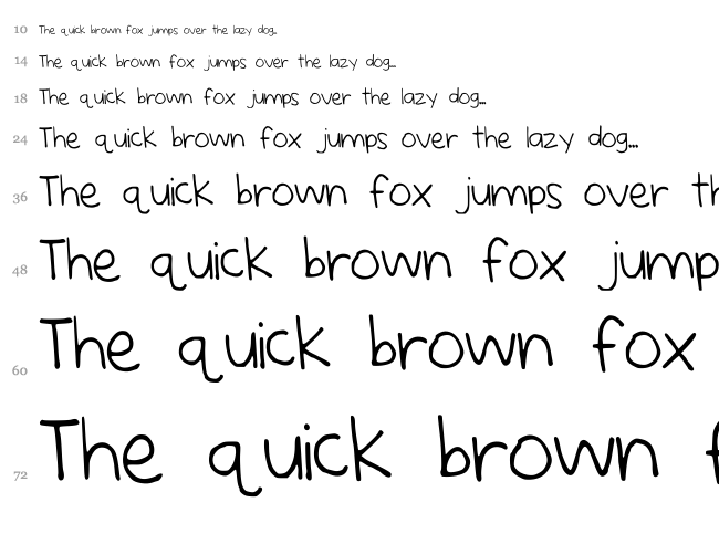 Princess Daisy font waterfall