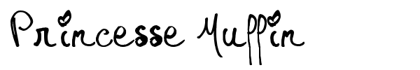 Princesse Muffin font preview