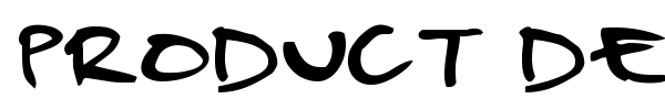 Product Design font