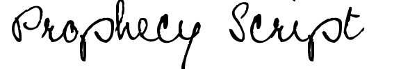 Prophecy Script font