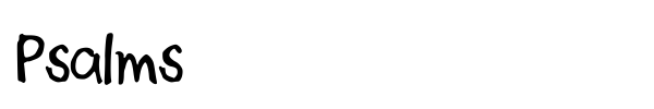 Psalms font