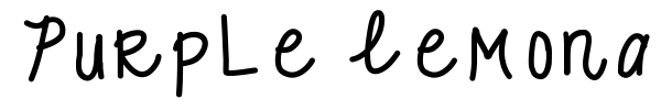Purple Lemonade font