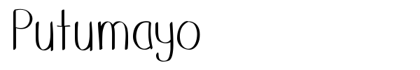 Putumayo font preview