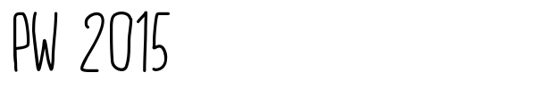 PW 2015 font
