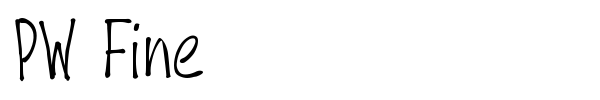 PW Fine font