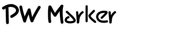 PW Marker font