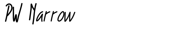 PW Narrow font preview