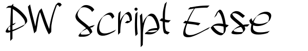 PW Script Ease font preview