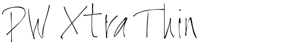 PW Xtra Thin font