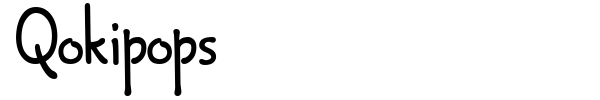 Qokipops font