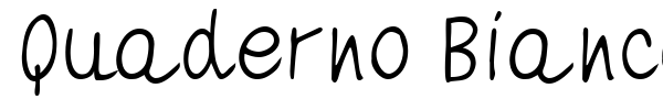 Quaderno Bianco font