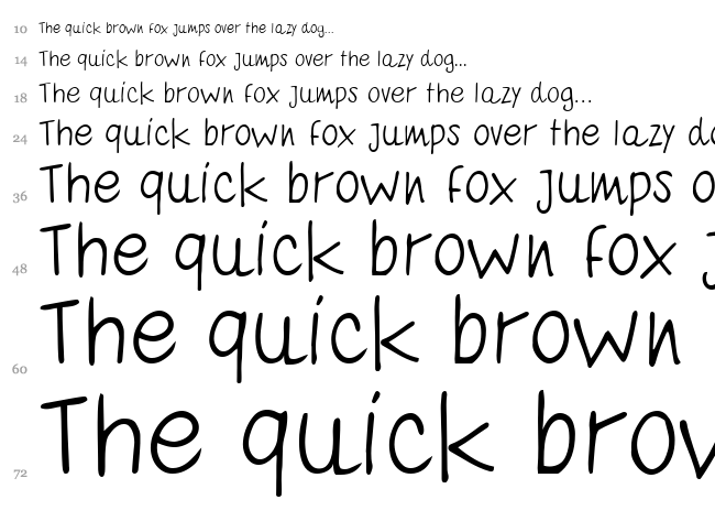 Quaderno Bianco font waterfall
