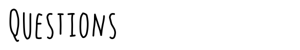 Questions font