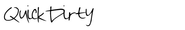 QuickDirty font preview